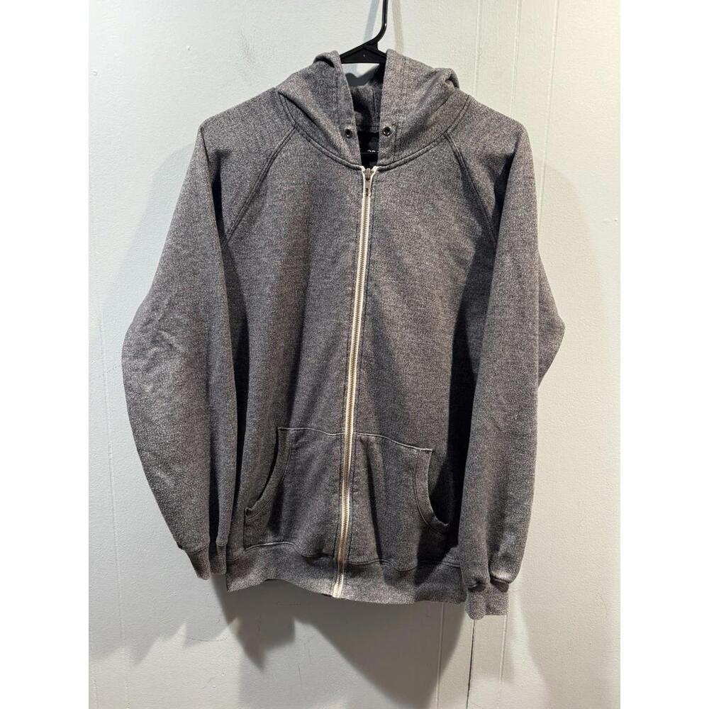 Mens BDG Jacket With Hood Full Zip Size Small Gray